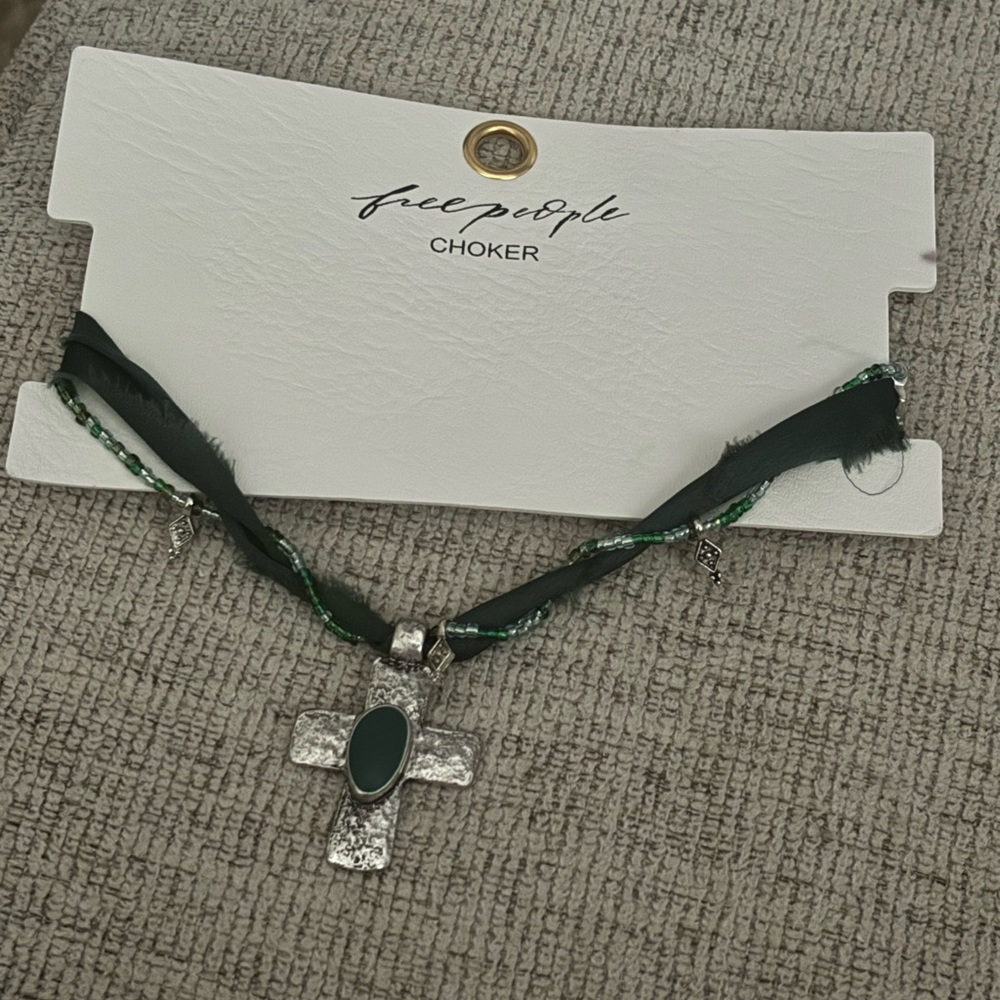 Free People Cross Choker necklace